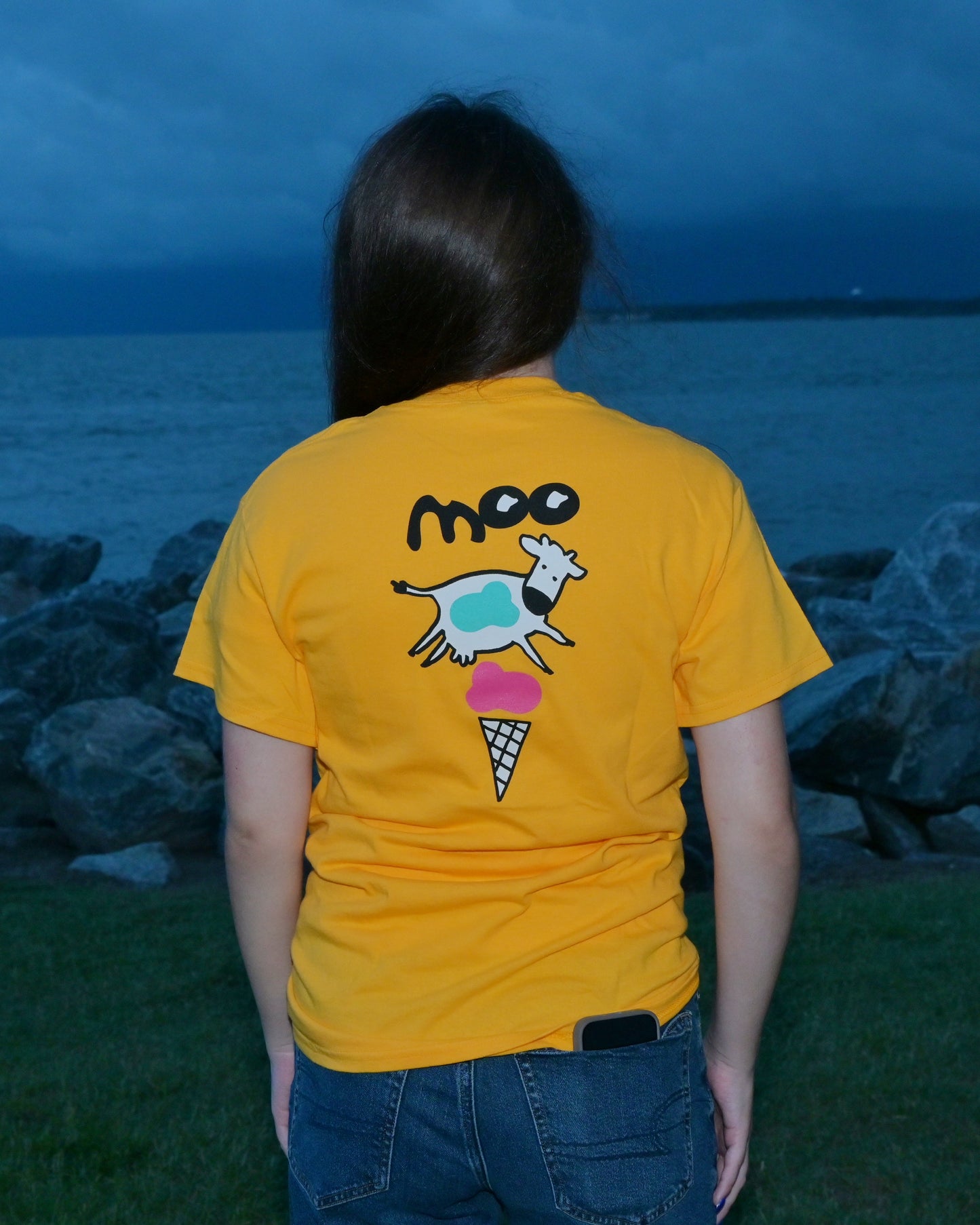 Over the Moo-n Tee