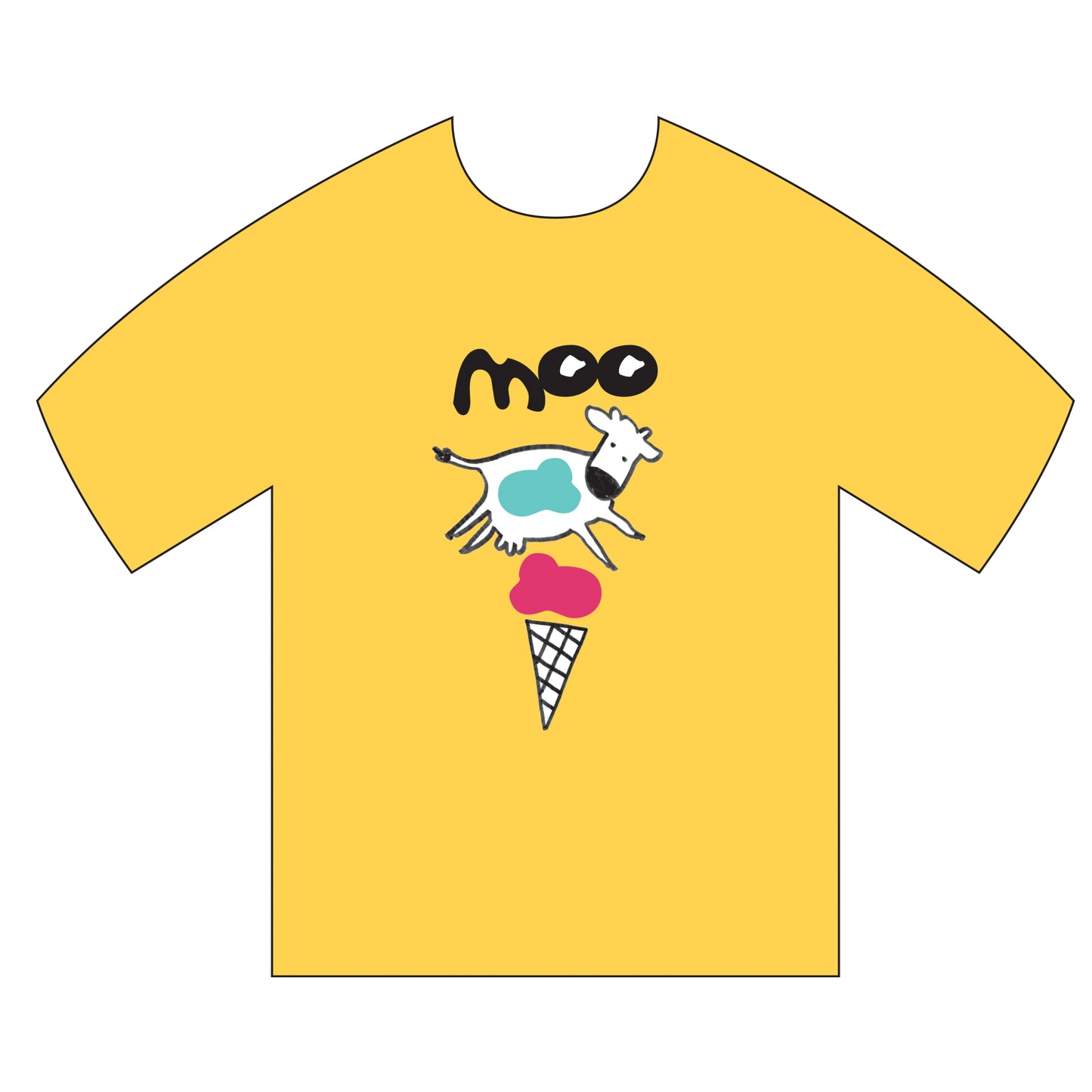 Over the Moo-n Tee